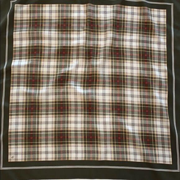 Harrods  Knightsbridge pure silk plaid scarf - Picture 1 of 4